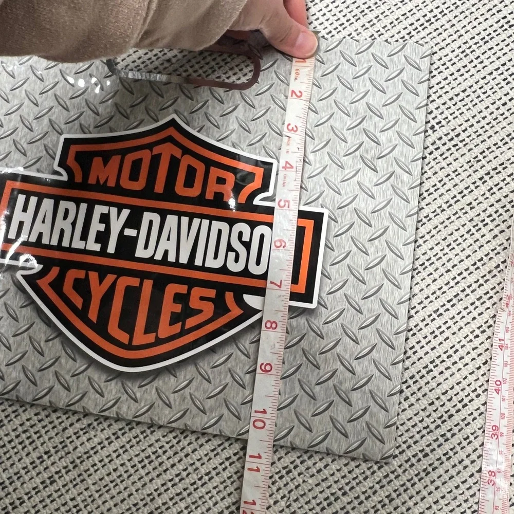 Harley-Davidson paper gift bag black gray 13.5x10.5 inch NEW